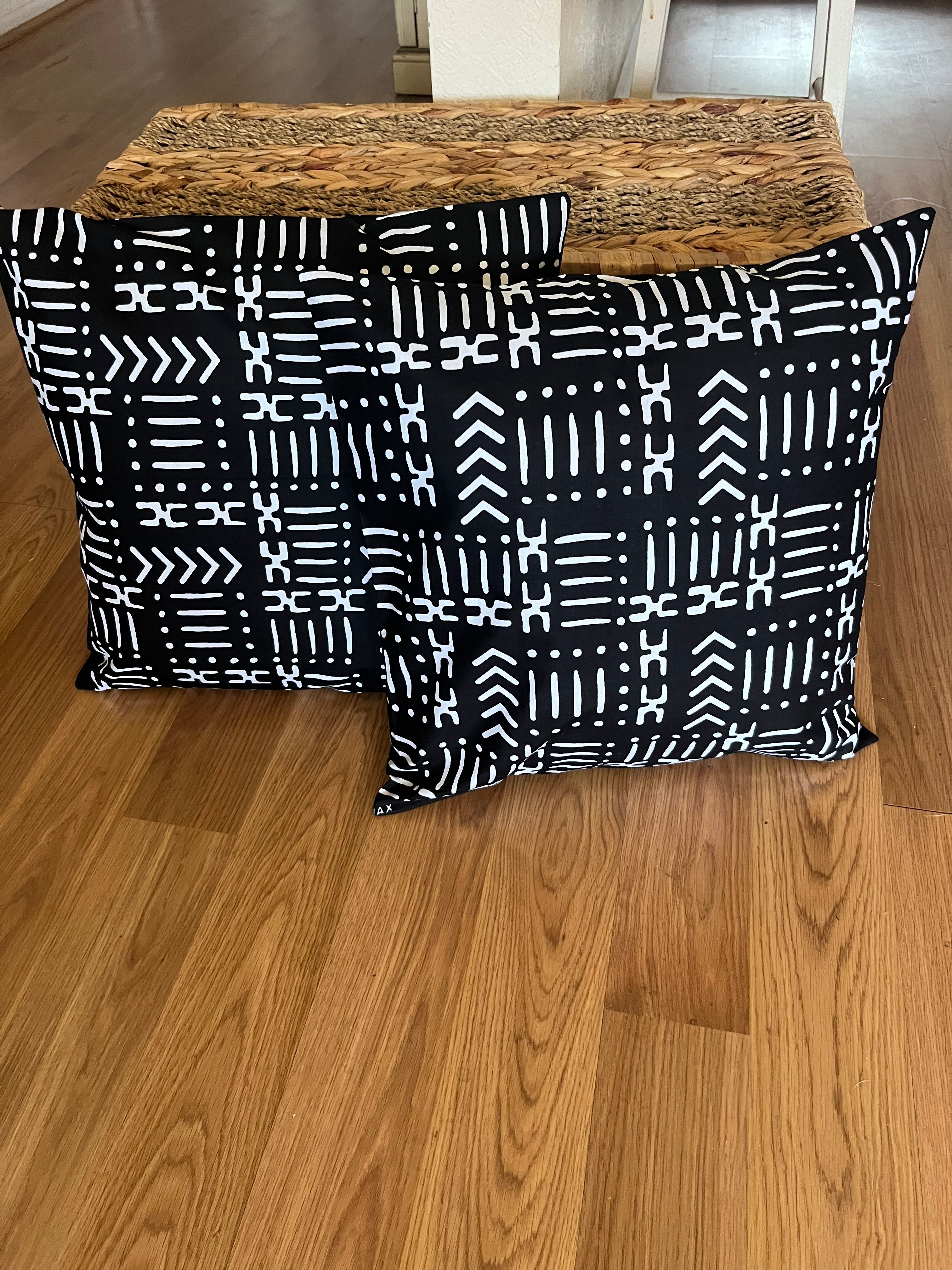 African fabric throw pillows best sale