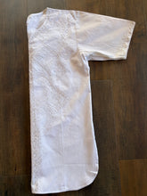Men’s White Embroidered Shirt- V Neck