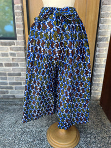 African Print Wide Leg Pants