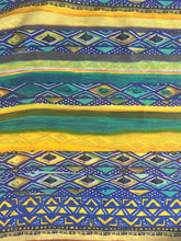 Blue/Yellow Tribal Print