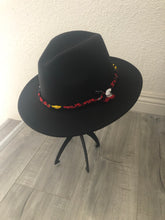 Felt Hat w/African Print Band