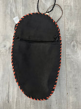 Black Mask Leather Purse
