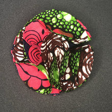 African Print Flower Clips
