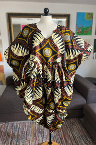 African Print Midi Kaftan/Tunic